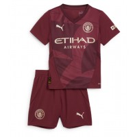 Manchester City Erling Haaland #9 Fußballbekleidung 3rd trikot Kinder 2024-25 Kurzarm (+ kurze hosen)